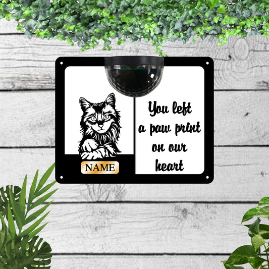 Cat Memorial Solar Wall Plaque 4 | John Alans