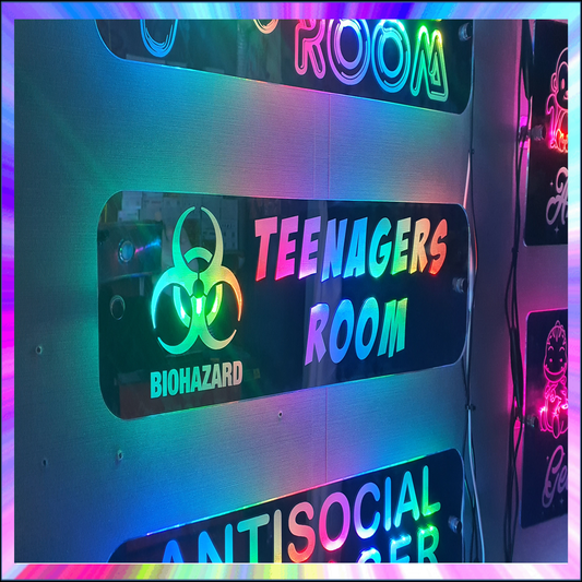 Rainbow L.E.D Mirror Teenagers Room