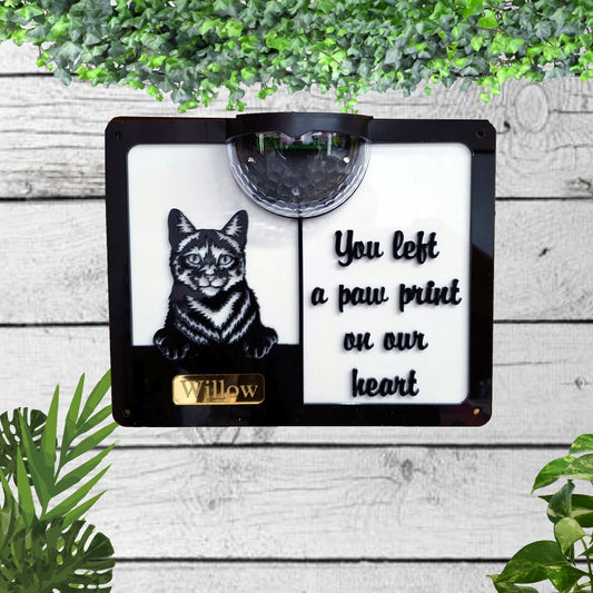 Copy of Cat Memorial Solar Wall Plaque | John Alans