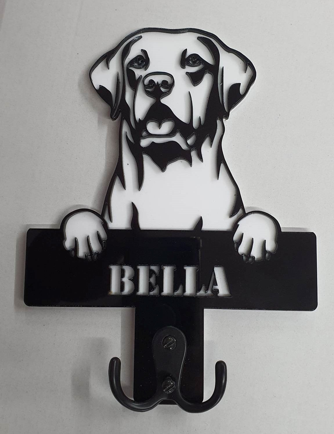 Personalised Dog Lead Hanger (dog breeds F to P) | John Alans