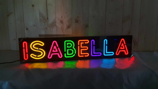 Personalised Neon Effect Name Light Up to 8 Letters | John Alans