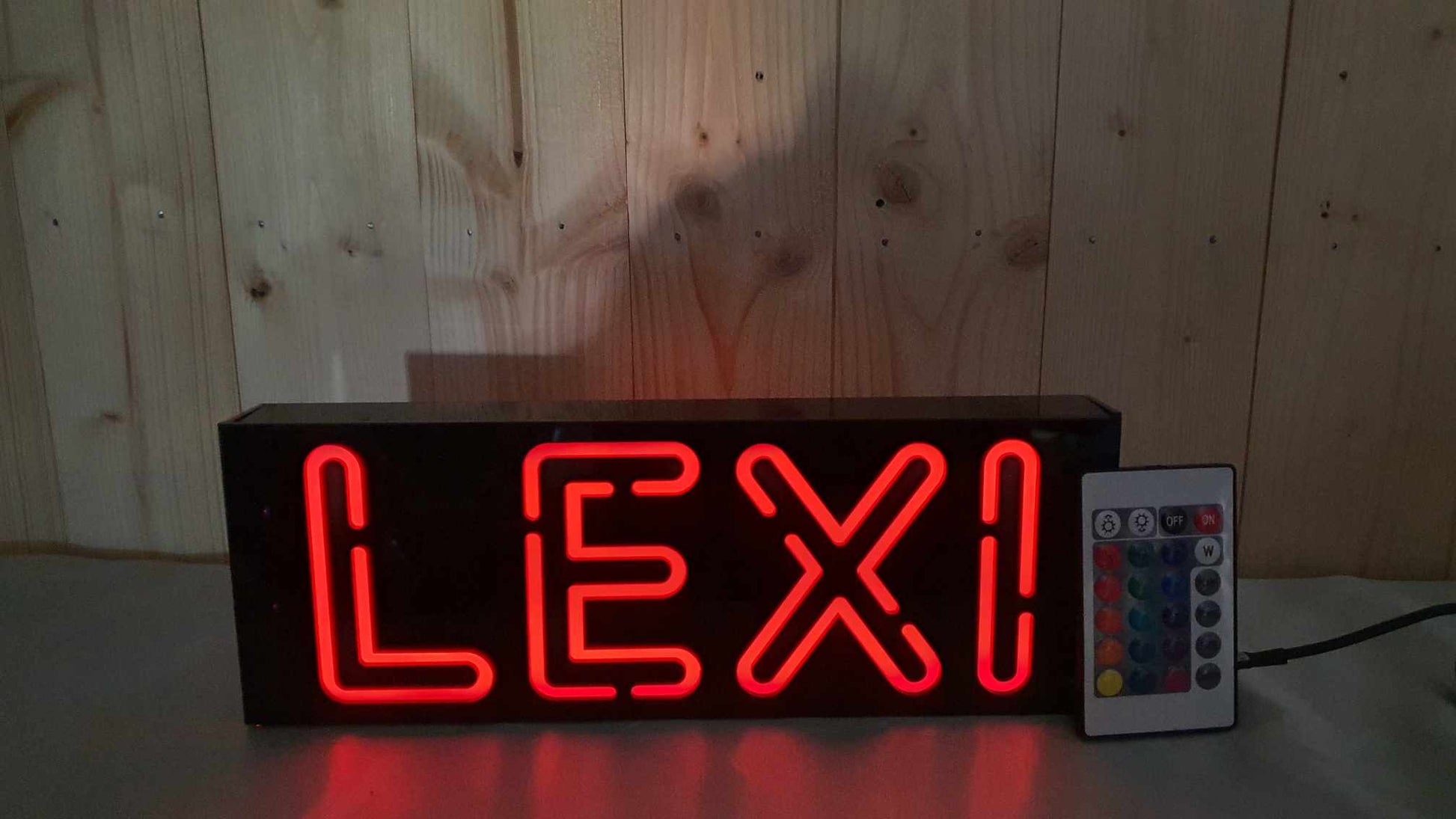 Personalised Neon Effect Name Light Up to 4 Letters | John Alans