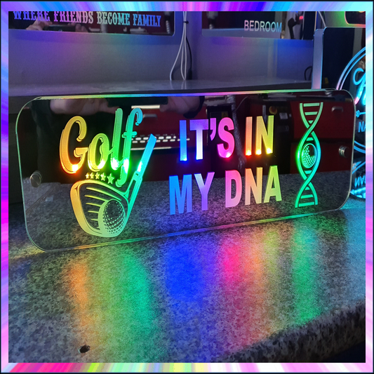 Rainbow L.E.D Mirror Golf is in my DNA