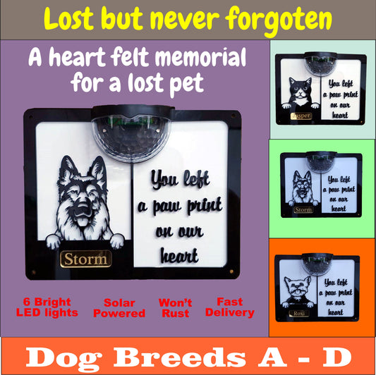 Copy of Dog Door Number Plaque (dog breeds A to D) | John Alans